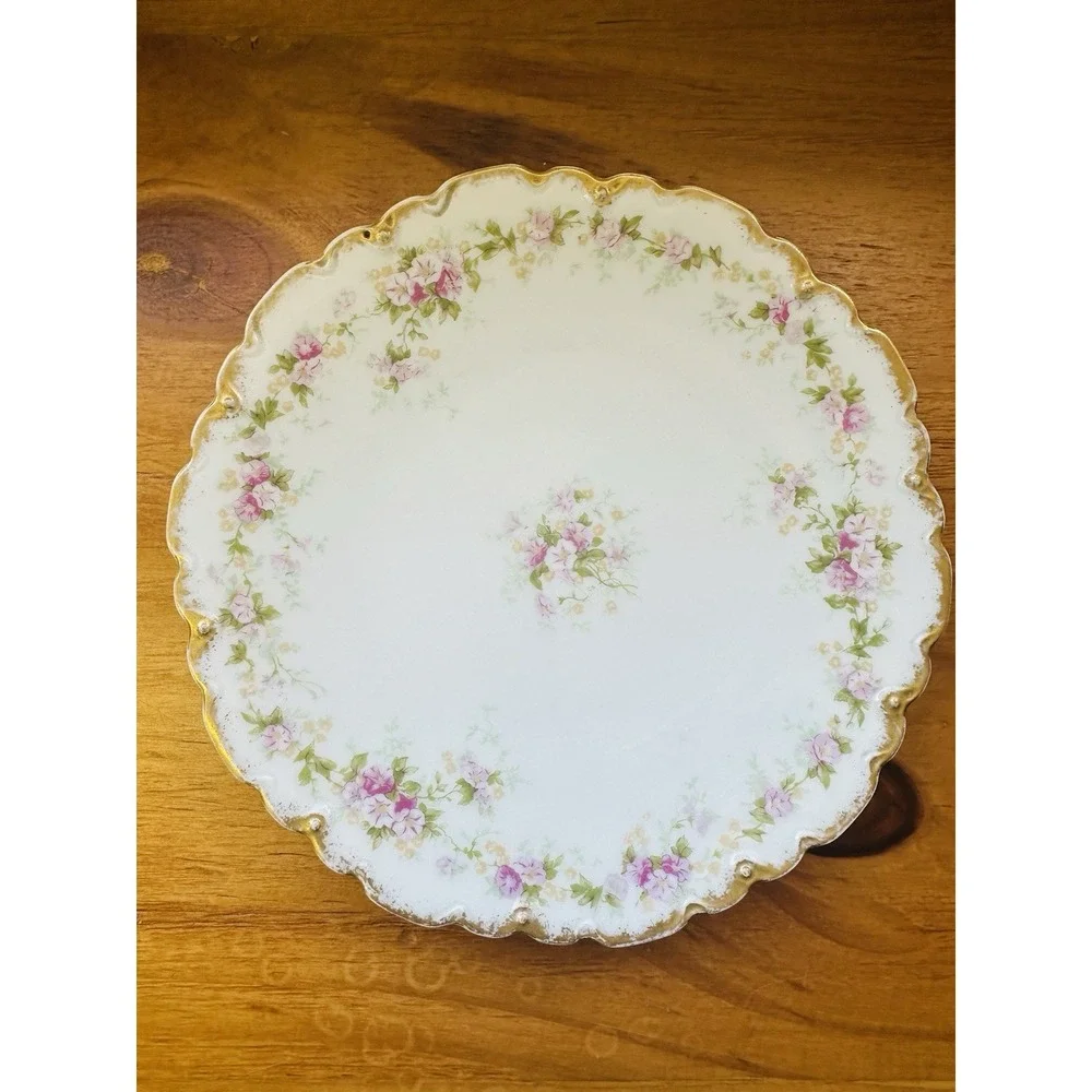 Theodore‎ Haviland Limoges Two Salad Plates Schleiger 855B France Vintage